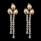 3.45Ct of Long Earring with the Purity of 14K