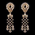 4.76Ct of Long Earring with the Purity of 14K