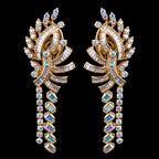 3.5Ct of Long Earring With the Purity of 14K