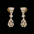 2.48Ct of Long Earring with the Purity of 14K