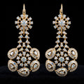 3.09Ct of Long Earring With the Purity of 14K