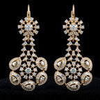 3.09Ct of Long Earring With the Purity of 14K