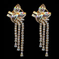 4.19Ct of Long Earring with the Purity of 14K