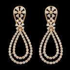 3.23Ct of Long Earring With the Purity of 14K