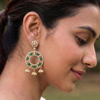 13.4Ct of Long Earring With the Purity of 14K