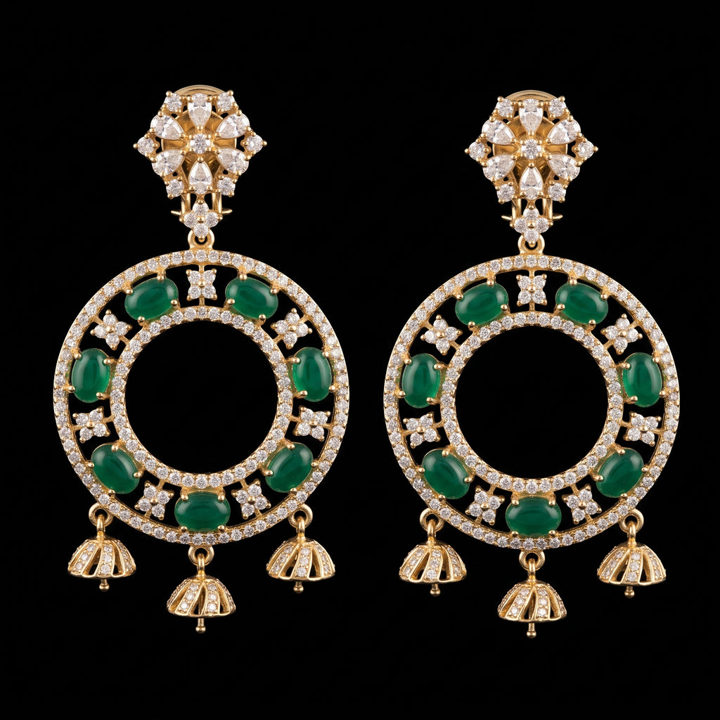 13.4Ct of Long Earring With the Purity of 14K