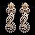 4.47Ct of Long Earring With the Purity of 14K