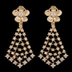 2.95Ct of Long Earring with the Purity of 14K