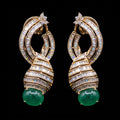 7.77Ct of Long Earring With the Purity of 14K