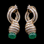 7.77Ct of Long Earring With the Purity of 14K
