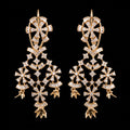 3.94Ct of Long Earring with the Purity of 14K