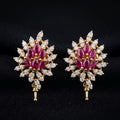 2.15Ct of Long Earring with the Purity of 14K