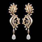 2.1Ct of Long Earring with the Purity of 14K