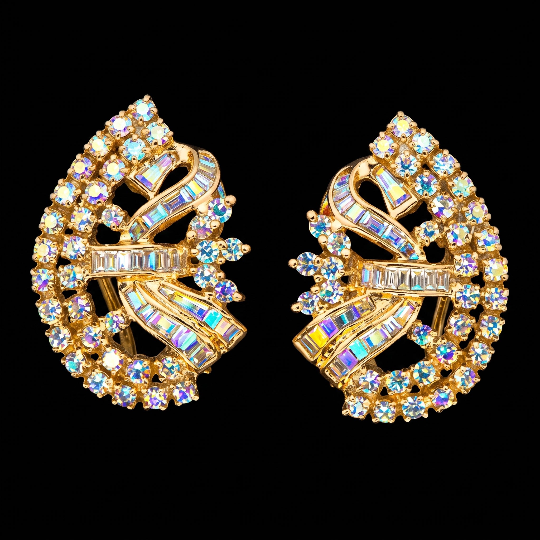 1.8Ct of Long Earring with the Purity of18K