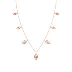 6.8ct Round Necklace Purity of 14KT