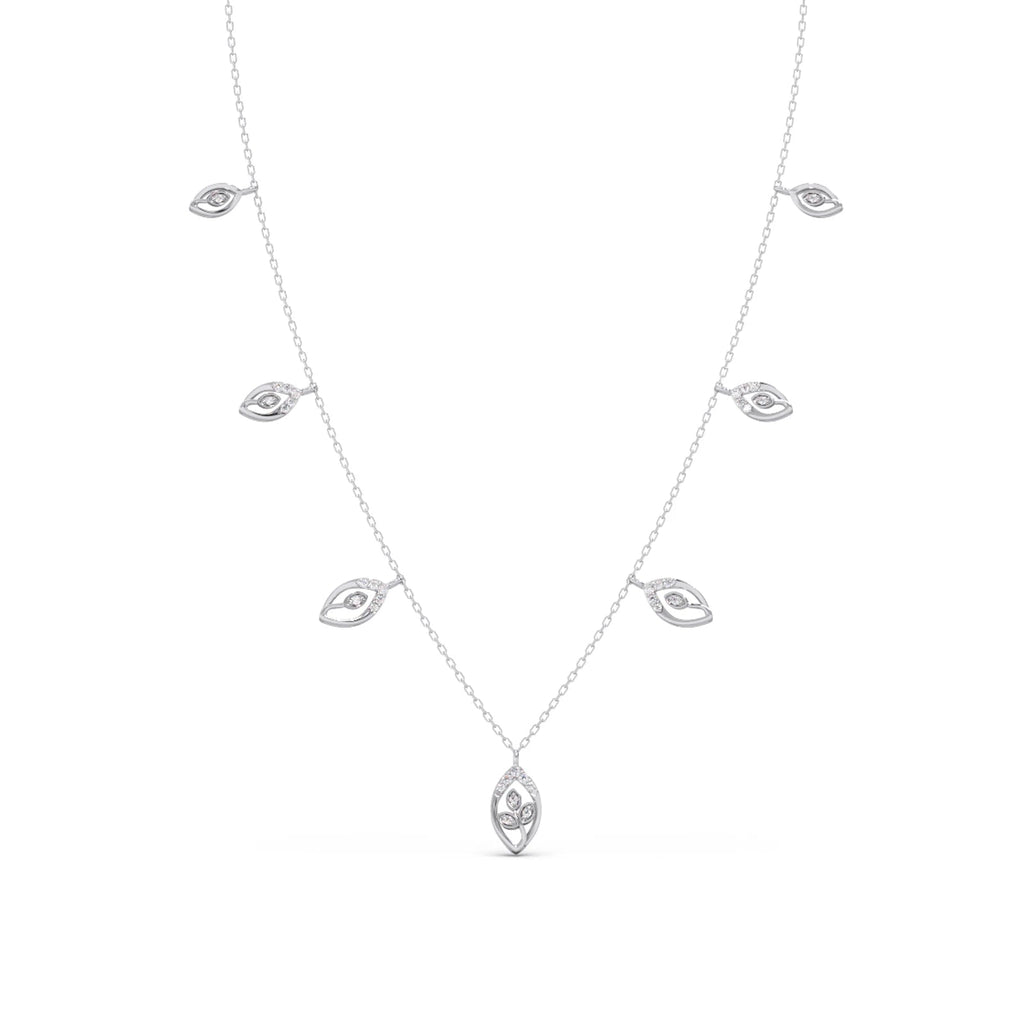 6.8ct Round Necklace Purity of 14KT