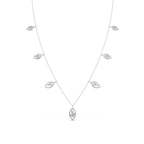 6.8ct Round Necklace Purity of 14KT