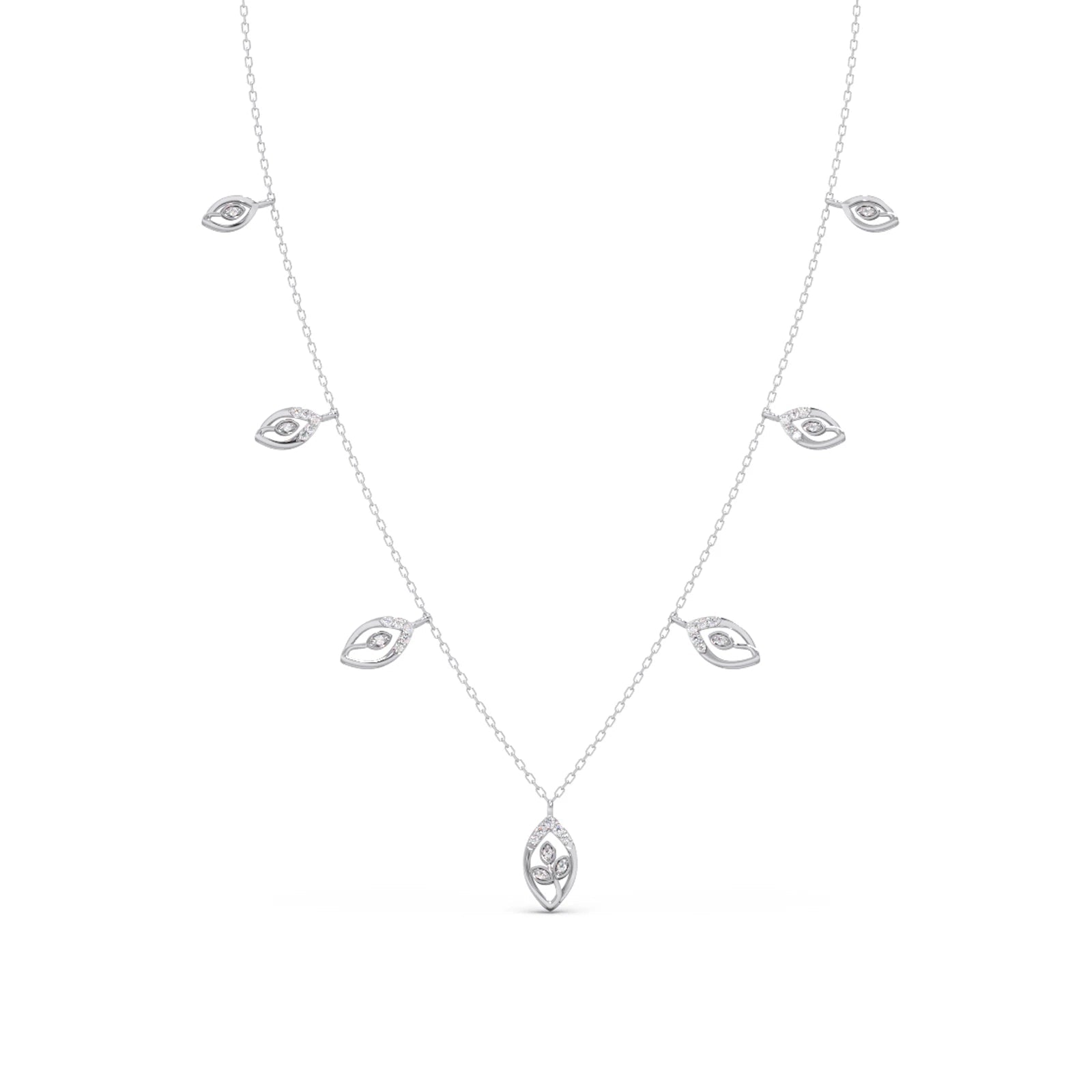 6.8ct Round Necklace Purity of 14KT