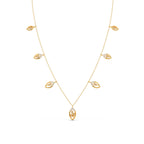 6.8ct Round Necklace Purity of 14KT