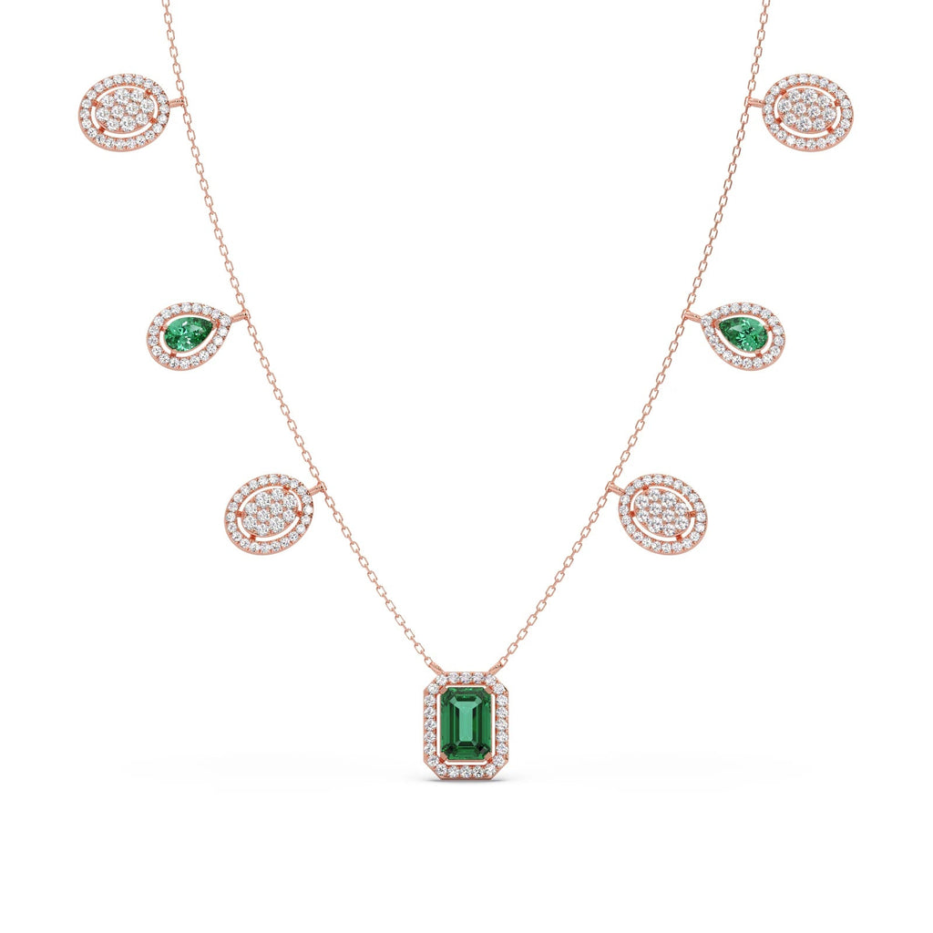 311.6ct Round Necklace Purity of 18KT