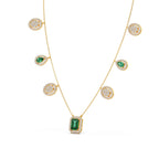 311.6ct Round Necklace Purity of 18KT