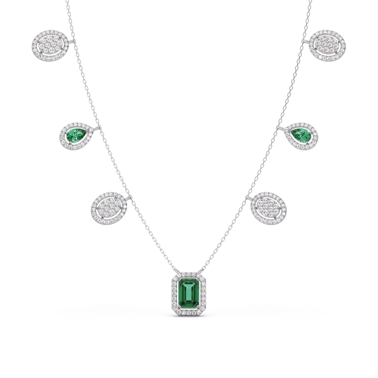 311.6ct Round Necklace Purity of 18KT