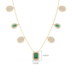 311.6ct Round Necklace Purity of 18KT