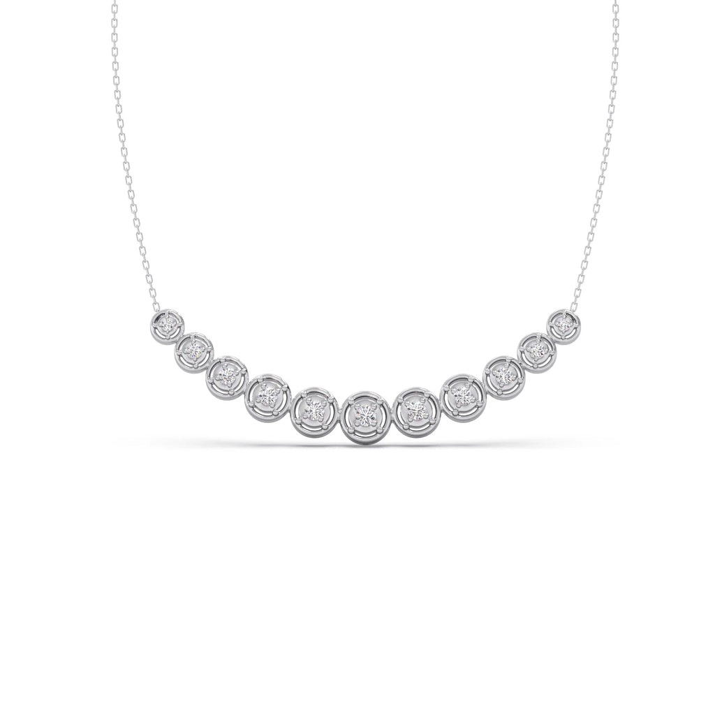 5.17ct Round Necklace Purity of 14KT