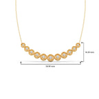 5.17ct Round Necklace Purity of 14KT