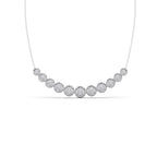 5.17ct Round Necklace Purity of 18KT