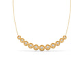 5.17ct Round Necklace Purity of 18KT