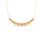 5.17ct Round Necklace Purity of 18KT