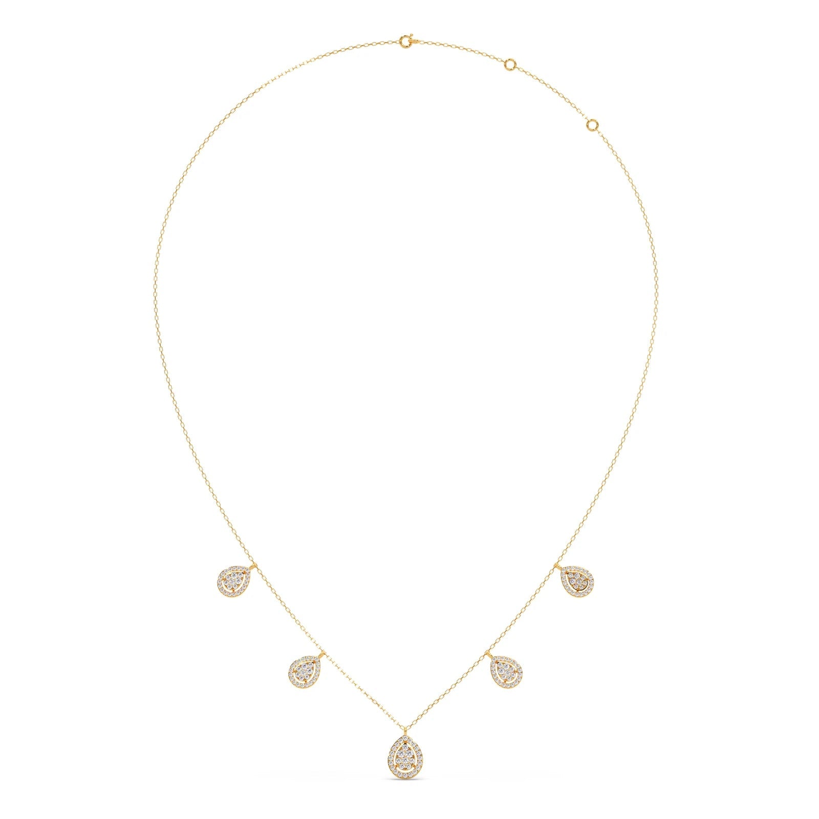 149.8ct Round Necklace Purity of 14KT