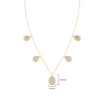 149.8ct Round Necklace Purity of 14KT