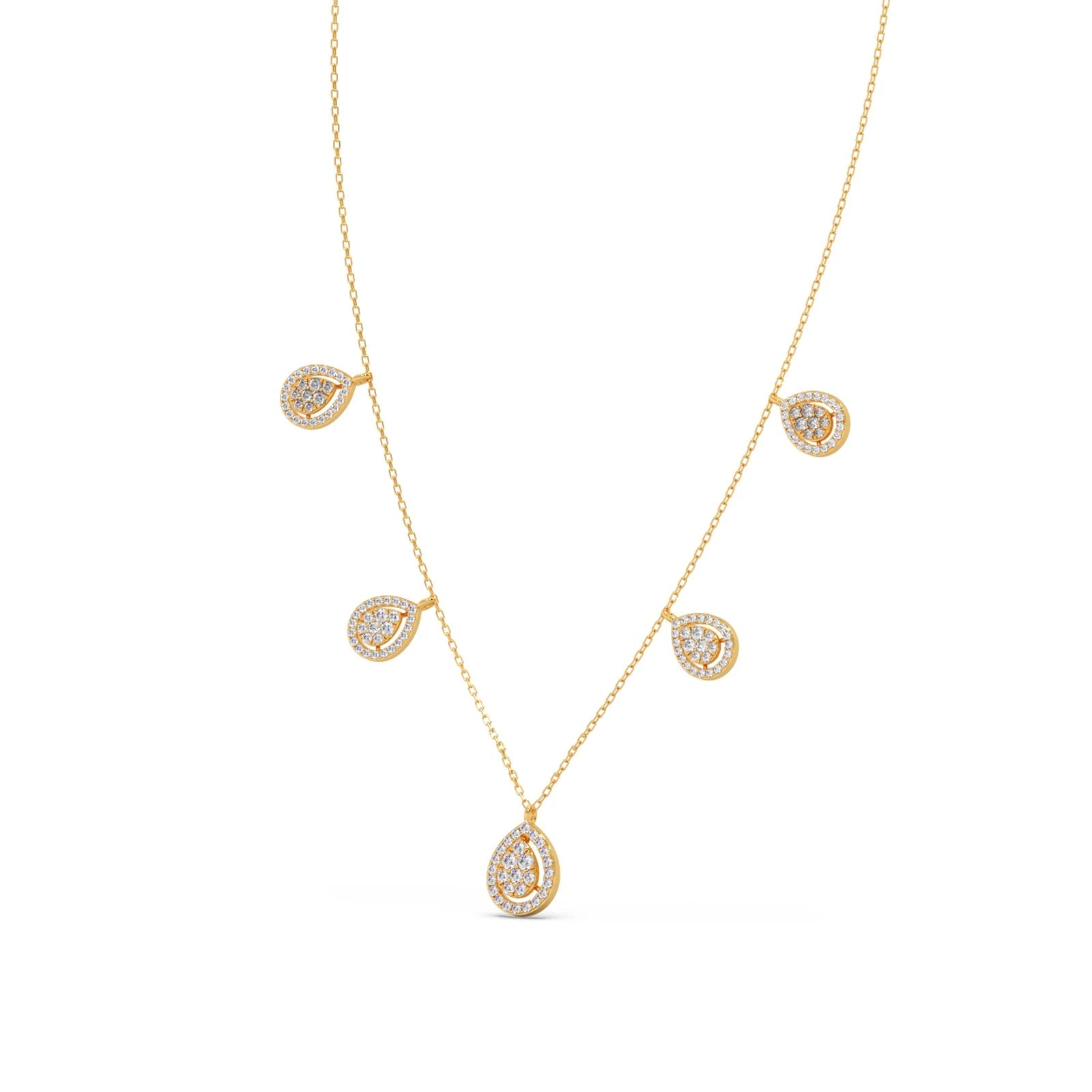 149.8ct Round Necklace Purity of 14KT