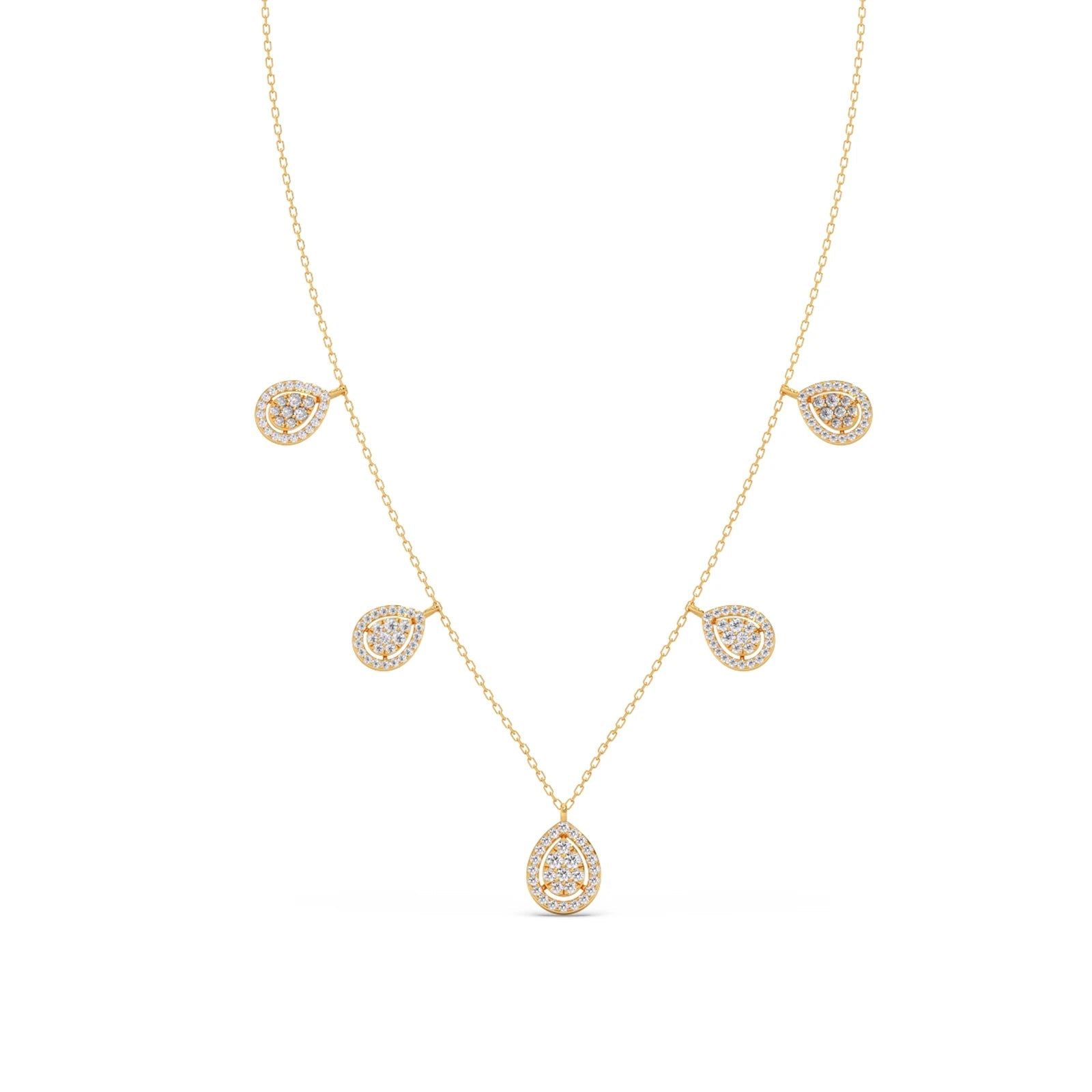 149.8ct Round Necklace Purity of 18KT