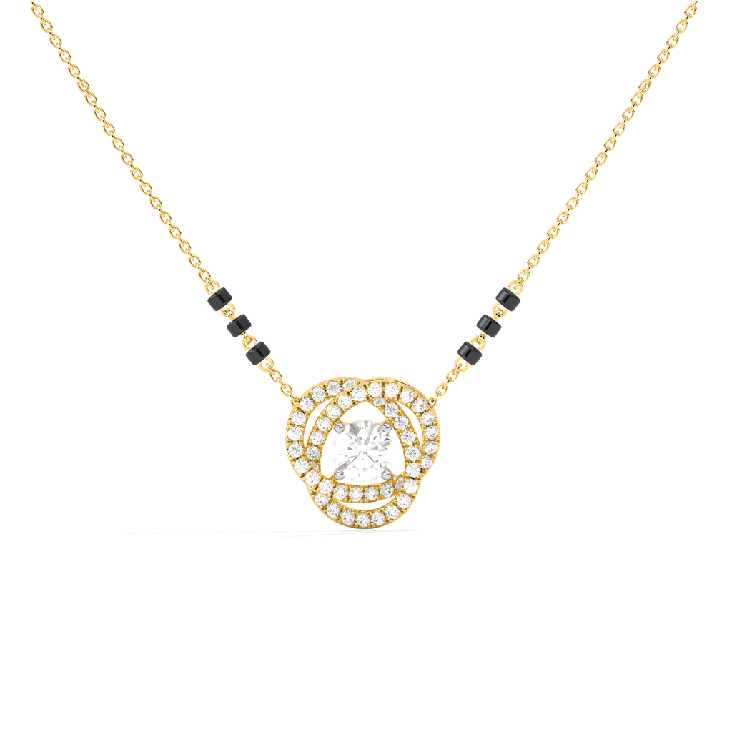 57.6ct Round Necklace Purity of 14KT