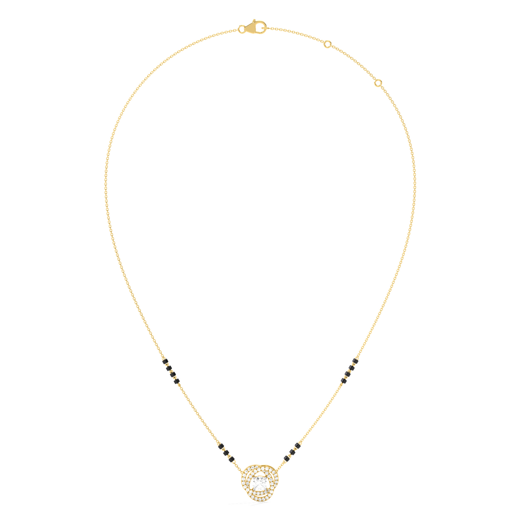 57.6ct Round Necklace Purity of 14KT