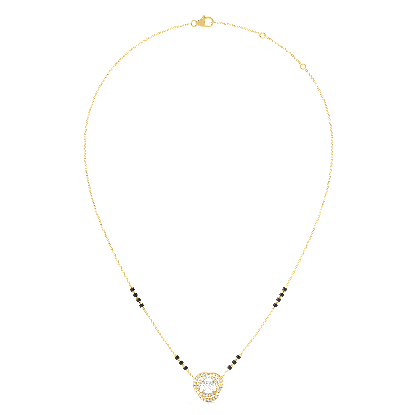 57.6ct Round Necklace Purity of 14KT