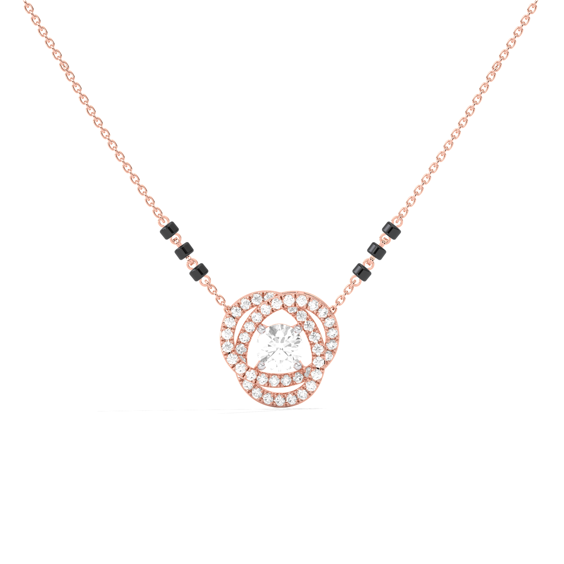 57.6ct Round Necklace Purity of 18KT