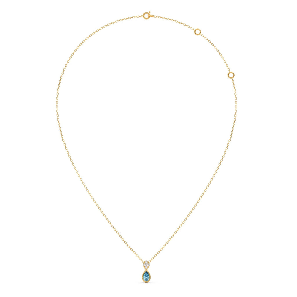 0.12ct Round Necklace Purity of 14KT
