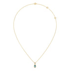 0.12ct Round Necklace Purity of 14KT