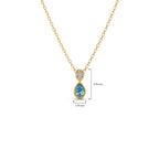 0.12ct Round Necklace Purity of 14KT