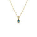 0.12ct Round Necklace Purity of 14KT