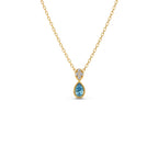 0.12ct Round Necklace Purity of 14KT