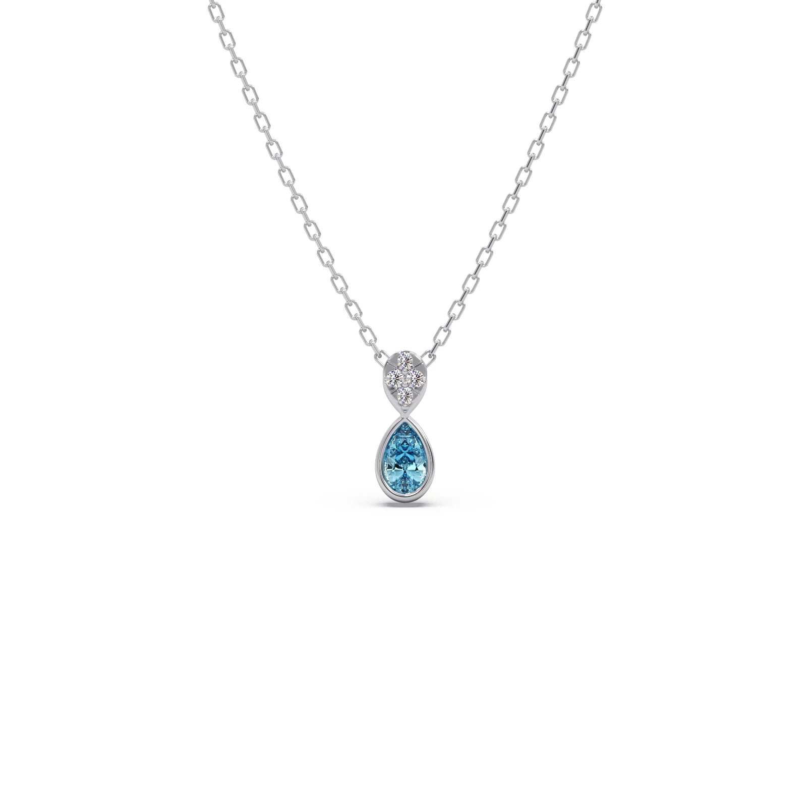 0.12ct Round Necklace Purity of 18KT