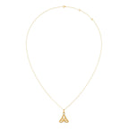 0.1ct Round Necklace Purity of 14KT