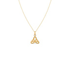 0.1ct Round Necklace Purity of 14KT