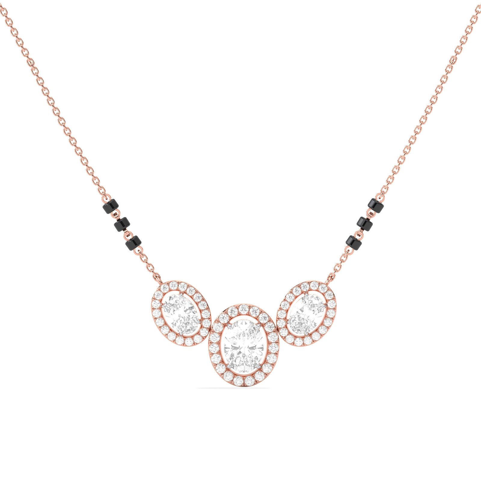 164.14ct Oval, Round Necklace Purity of 14KT