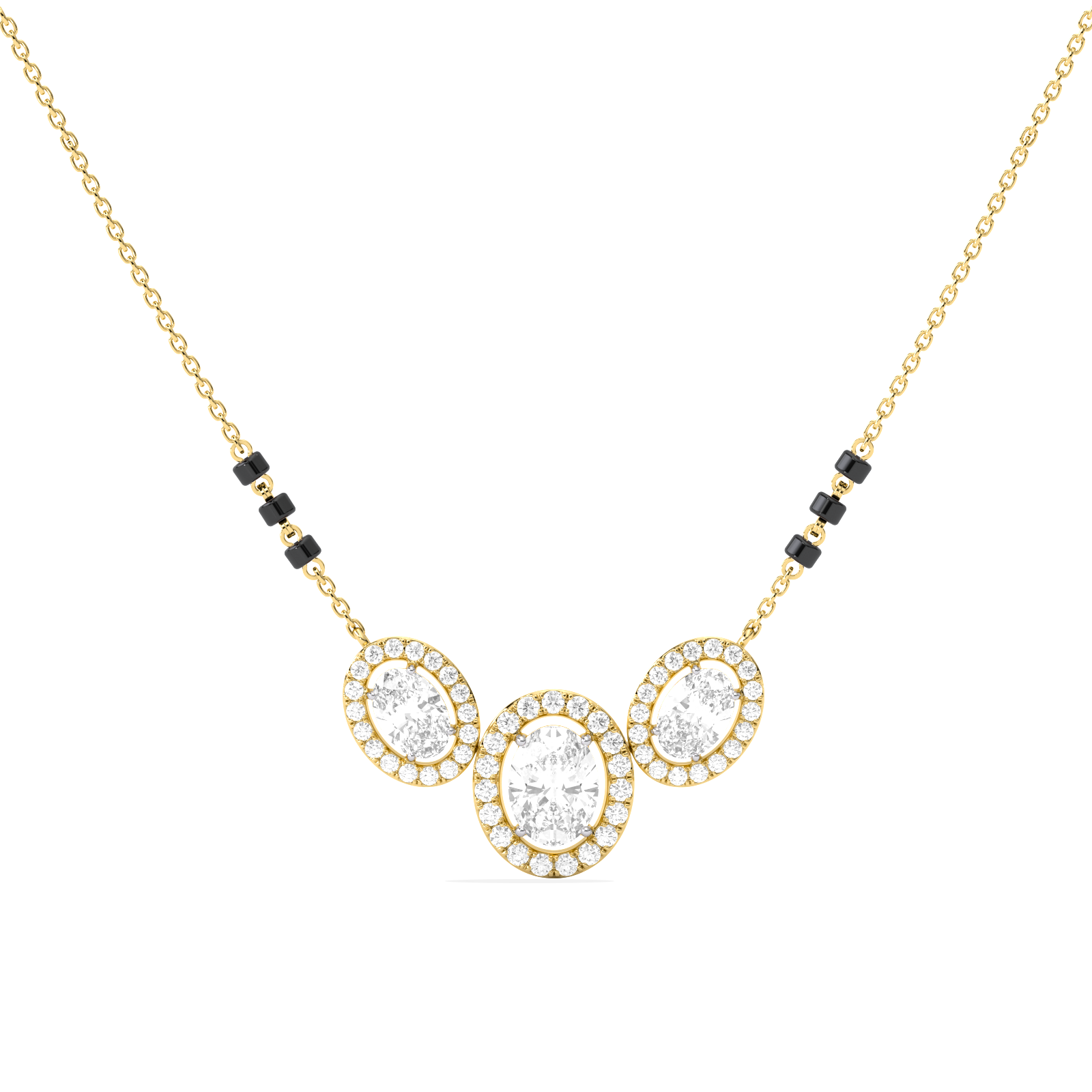 164.14ct Oval, Round Necklace Purity of 14KT